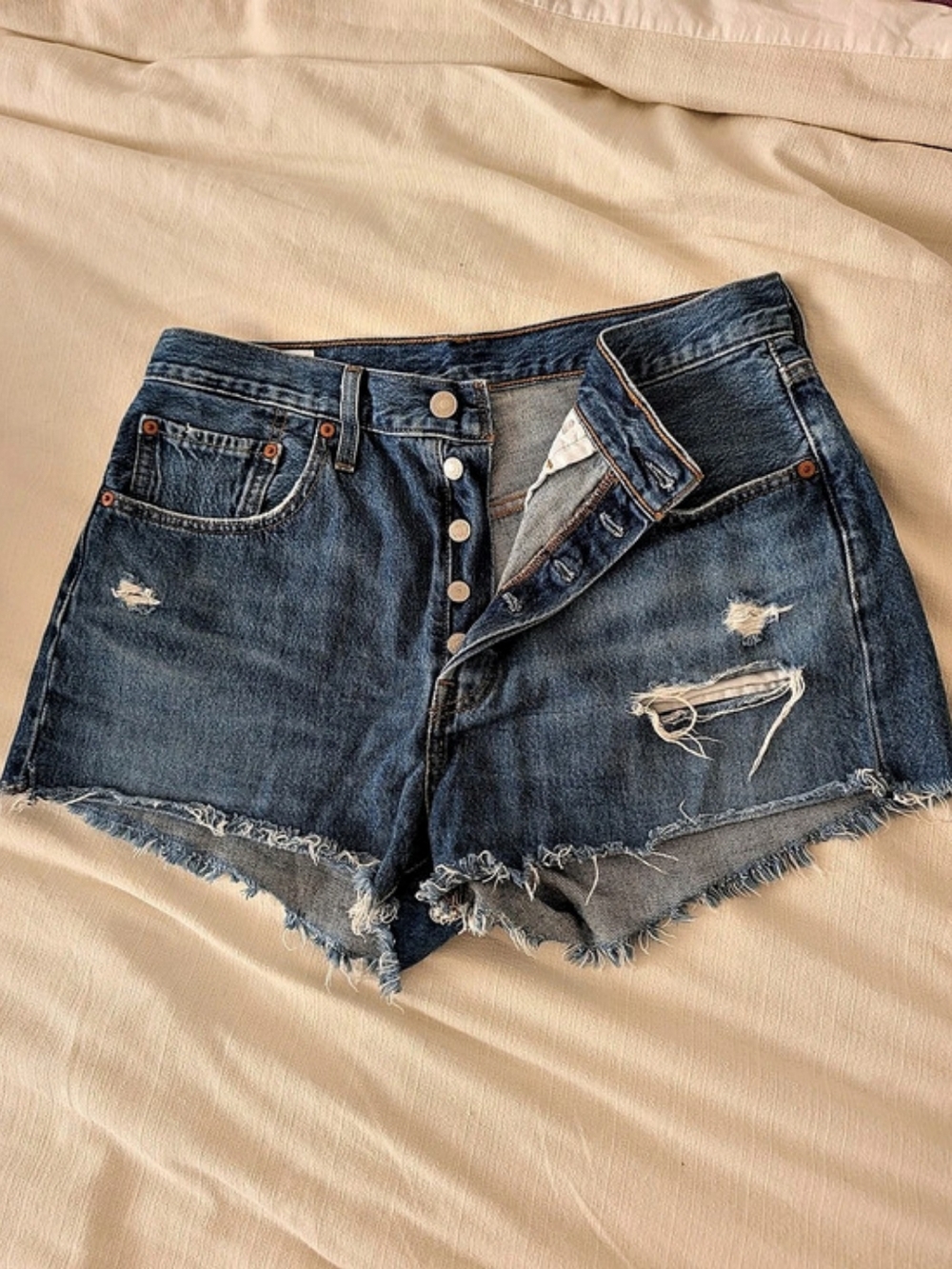 Levi's 501 Original Shorts Blue Waist 30